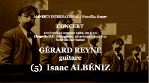 05 ALBÉNIZ 01.03.00.01 (16-9) (05) CONCERT Gérard REYNE guitare (05) Isaac ALBÉNIZ